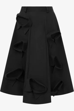 Moschino Poplin Skirt with Multi Collars