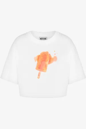 Moschino Cropped jersey T-shirt Ice Cream