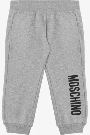 Moschino Logo Print fleece trousers