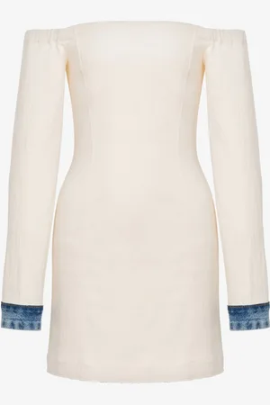 Moschino Dress in stretch cotton Denim Details
