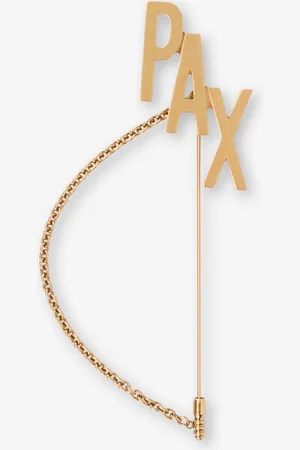 Moschino Maxi pin with PAX chain