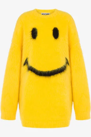 Moschino Dress in brushed mohair Smiley
