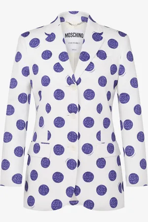 Moschino Stretch satin jacket Biro Polka Dots