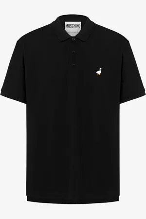 Moschino Cotton Piquet Polo Goose Embroidery