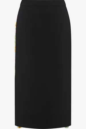 Moschino Crêpe and satin skirt