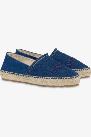 Moschino Espadrilles in denim with embroidery