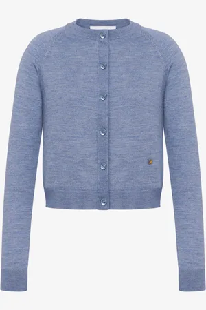 Moschino Golden M wool and silk cardigan