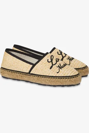 Moschino Espadrilles in raffia with embroidery