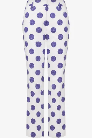 Moschino Stretch satin pants Biro Polka Dots