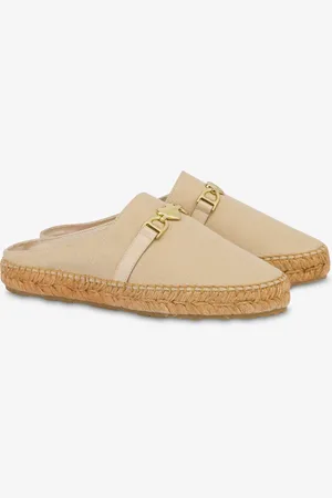 Moschino Sabot espadrilles in canvas with horsebit