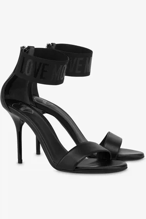 Moschino High sandals in nappa with elastic