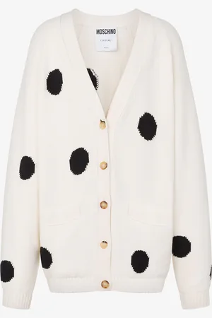 Moschino Organic cotton blend cardigan Polka Dots