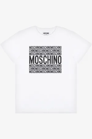Moschino Jersey T-shirt Logo Print