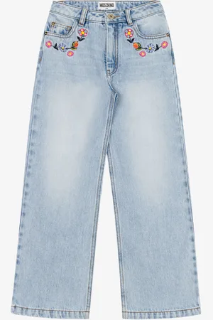 Moschino Denim pants Flowers Embroidery