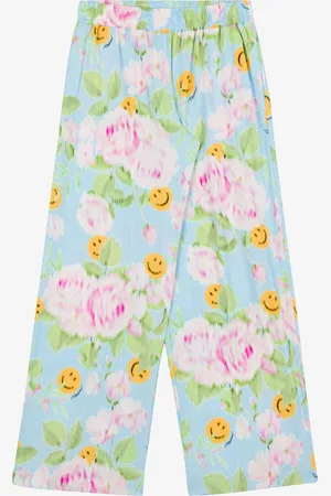 Moschino Satin pants Smiley® and Roses