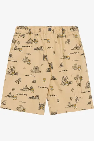 Moschino Cotton poplin Bermuda shorts Teddy Bear