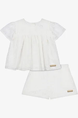 Moschino Muslin devoré blouse and shorts set