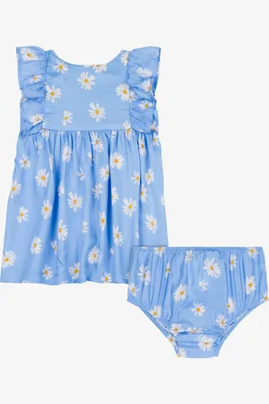 Moschino Twill dress and slip set Allover Daisy