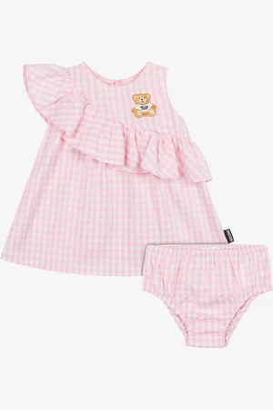 Moschino Vichy dress and slip set Teddy Patch