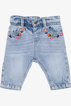 Moschino Denim pants Flowers Embroidery
