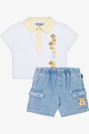 Moschino Polo and denim shorts set