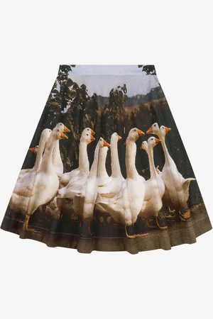 Moschino Cotton poplin skirt Goose