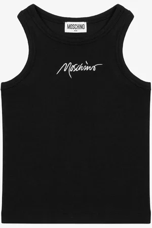 Moschino Ribbed tank top Logo Signature