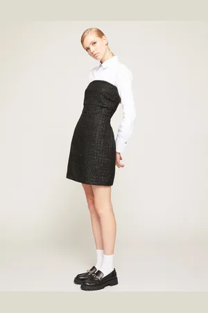 Motivi Vestito corto bustier in tweed lurex Donna
