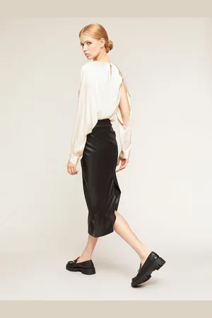 Motivi Blusa in raso dettaglio maniche Donna
