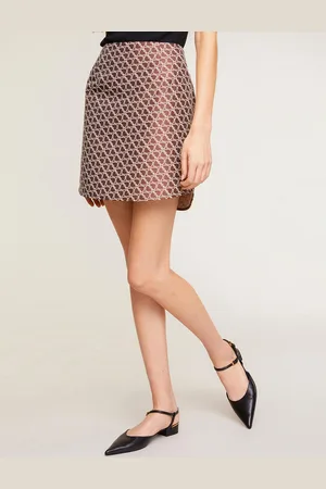 Motivi Gonna corta jacquard fantasia Double Love Donna
