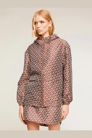 Motivi Giacca jacquard con cappuccio fantasia Double Love Donna