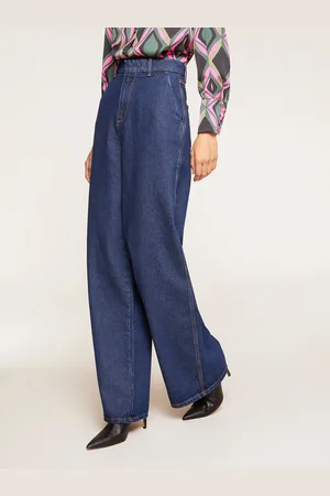 Motivi Jeans palazzo con cintura sartoriale Donna