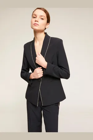 Motivi Giacca blazer monopetto con bordo gioiello Donna