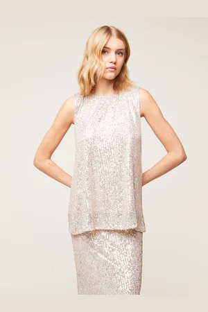 Motivi Top smanicato in paillettes Donna