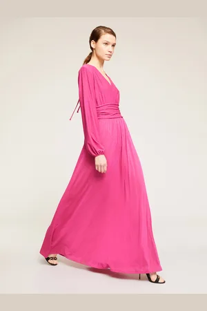Motivi Vestito lungo drappeggiato in jersey lurex Donna
