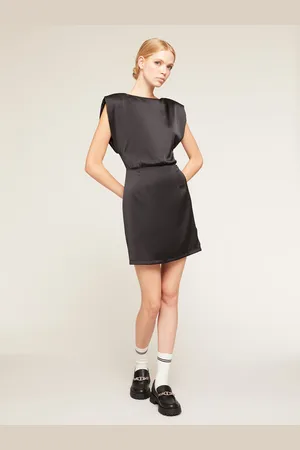 Motivi Vestito tubino in raso con spalline Donna