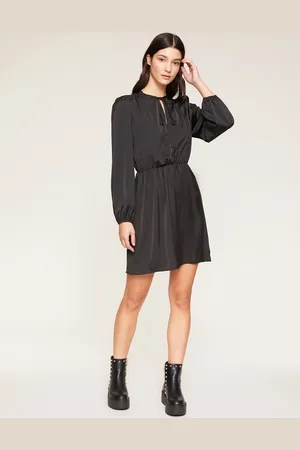 Motivi Vestito corto in raso con arricci Donna