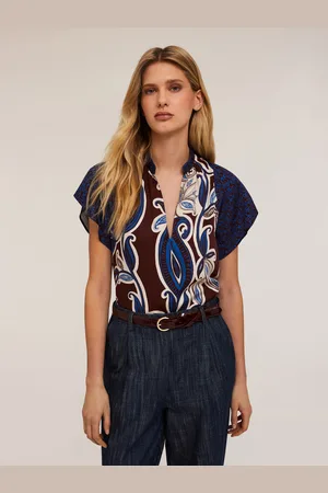Motivi Blusa in viscosa fantasia foulard Donna