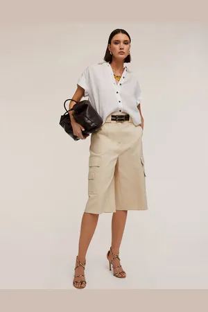 Motivi Camicia maniche corte in lino Donna