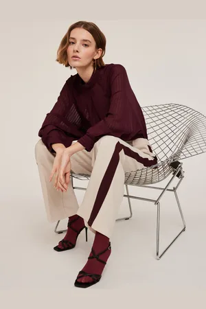 Motivi Blusa a righe devoré Donna