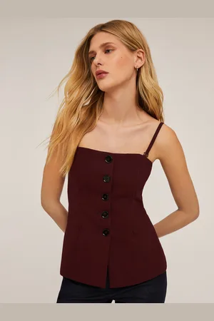Motivi Top bustier con bretelle Donna