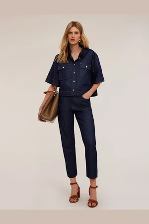 Motivi Camicia boxy in denim Donna