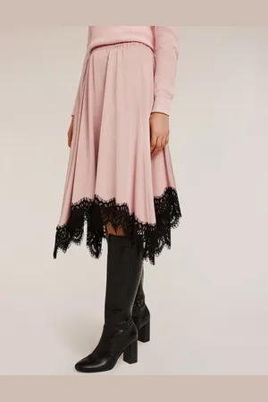 Motivi Gonna in raso con bordo in pizzo Donna
