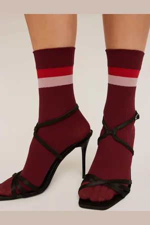 Motivi Calze corte velate con bordo a righe Donna