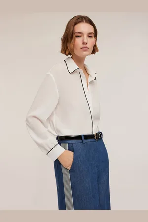 Motivi Camicia con piping e spacco posteriore Donna