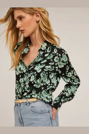 Motivi Camicia in raso fantasia floreale Donna