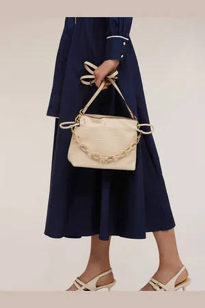 Motivi Curly bag in tessuto effetto stuoia Donna