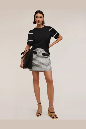 Motivi T-shirt con maniche ricamate Donna