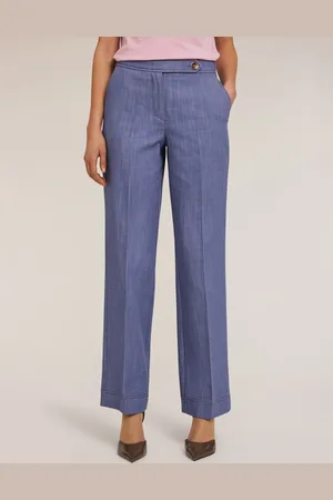 Motivi Pantaloni wide in tela di cotone Donna