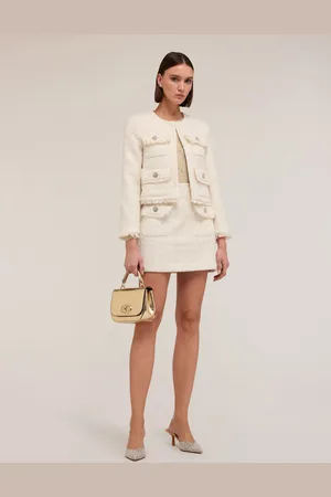 Motivi Giacca in tweed lurex con tasche Donna